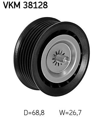 Galet enrouleur de courroie d'accessoire SKF ref. VKM 38128